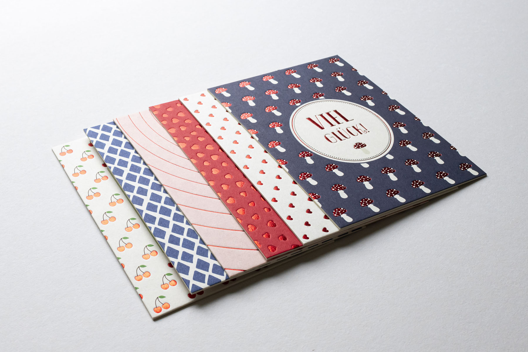 Postkarten aus Holzschliffpappe - Druckerei Thieme